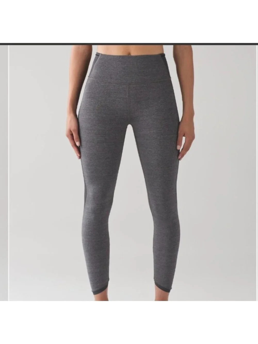 Lululemon Featherlight Tight Heathered Black
